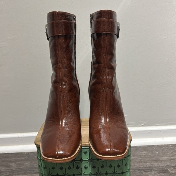 Nine West Brown Heeled Boots for Stylish Comfort - Picture 10 of 12